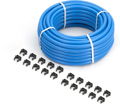 Vista 10 de Kit de Accesorios para Compresor de Aire 1/2" x 100 pies Sistema de Tuberías de Aire Comprimido de Aluminio HDPE Manguera Negra de Compresor de Aire