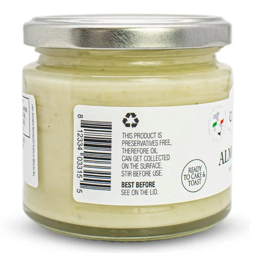 Vista 3 de CAMPO D'ORO - Mantequilla de almendras, crema dulce de almendras para untar