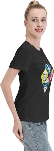 Vista 5 de Soda Stereo T Shirts Women's Loose Fit Casual Cotton Comfort Crew Neck Short Sleeve Tees Clothing