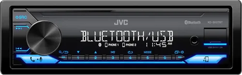 Vista 8 de JVC KW-SX88BT estéreo de coche Bluetooth de doble DIN con receptor multimedia digital y chasis poco profundo, pantalla de color variable, USB