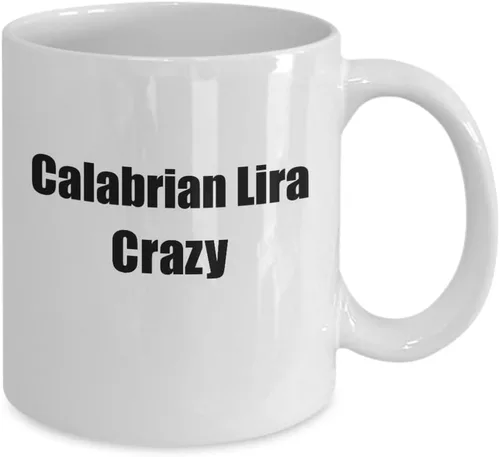 Vista 2 de EzGift Funny Calabrian Lira Crazy Mug Musician Gift Instrument Player Present Coffee Tea Cup 11 oz