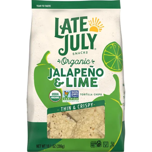 Vista 13 de Late July - Chips de tortilla de maíz azul orgánico, bolsa de 10.1 Oz