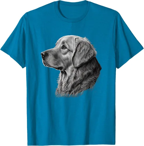 Vista 9 de Camiseta divertida Golden Retriever, Negro