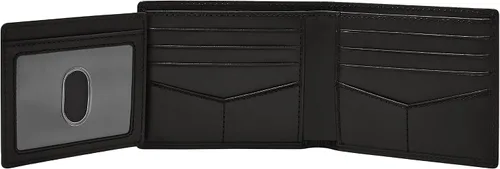 Vista 14 de Fossil Derrick - Cartera plegable de piel con bloqueo RFID y ventana de identificación abatible para hombre