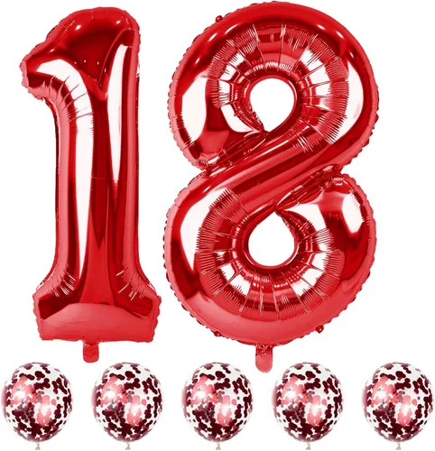 Vista 50 de Globos negros del número 10 para decoraciones de cumpleaños número 10, globos de helio de mylar de lámina de 40 pulgadas negros del número 1 & 0