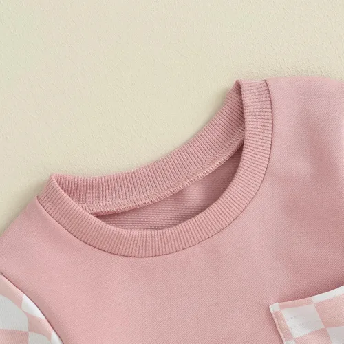 Vista 4 de BeQeuewll Ropa de otoño para bebé niña, mameluco recién nacido, sudadera de manga larga, mameluco de una pieza para hermana pequeña
