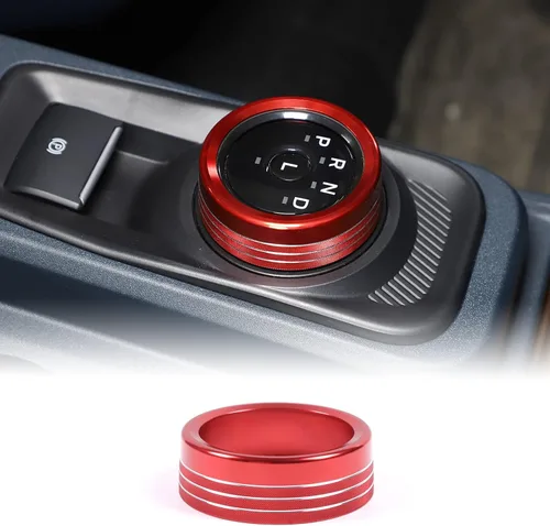 Vista 20 de Cubierta de anillo de botón de palanca de cambios de automóvil compatible con Ford Maverick 2022-2024, cubierta de anillo para palanca de cambios