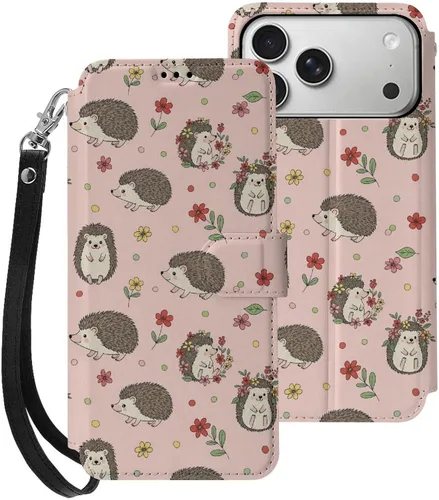 Vista 42 de SWEET TANG Compatible with iPhone 17 Pro Wallet Case Women PU Leather Shockproof Protective Folio Flip Cover (Chicken Chickens)