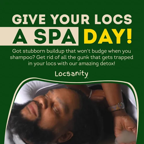 Vista 6 de Locsanity Detox para el cuero cabelludo de rastas - Polvo de limpieza profunda para rastas, acondicionador limpiador - Limpiador natural