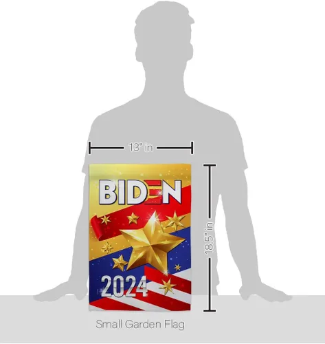 Vista 2 de Biden Harris Flag 2020 Garden Flag Set Wall Holder Patriotic Vote President Democrat Republican Tea Party United State American Election House