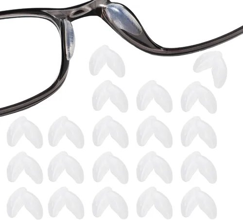 Vista 8 de 10 pares de almohadillas adhesivas para la nariz, en forma de guisante, silicona suave, almohadillas adhesivas para la nariz para lentes, anteojos