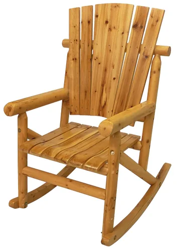Vista 3 de Leigh Country Silla Rocker Single Aspen Log TX 95100