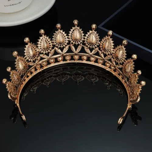 Vista 6 de Kamirola Tiaras - Corona de princesa para mujeres y niñas, diademas de cristal para novia, princesa para boda y fiesta (TR21)