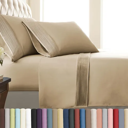 Vista 29 de Southshore Fine Linens®, juego de ropa de cama con bolsillo profundo, Microfibra, Negro, gemelo