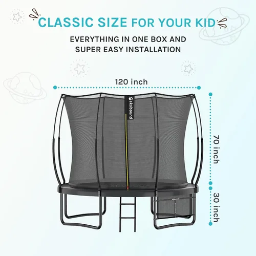 Vista 7 de SkyBound Trampolín sin Resortes de 14 PIES 12 PIES 10 PIES 8 PIES 6 PIES para Niños y Adultos - Trampolines Recreativos con Revestimiento