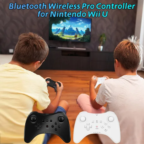 Vista 6 de OSTENT Extensión Wireless Pro Controller para Nintendo Wii U Gamepad Consola Color Blanco