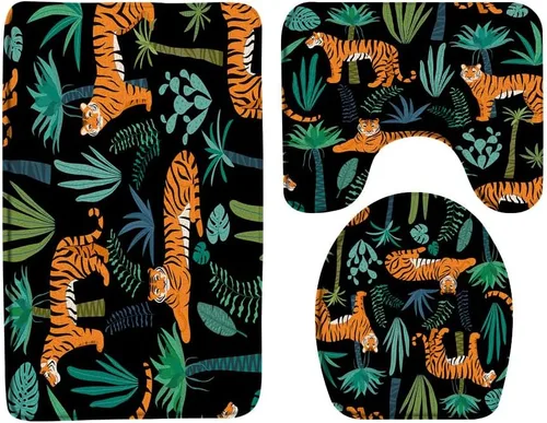 Vista 20 de Octopus Tentacles - Juego de 3 alfombrillas de baño, tentáculos náuticos Kraken coloridos animales marinos submarinos, vida marina subacuática