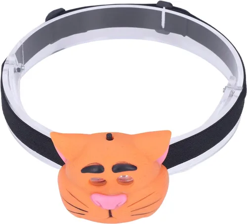 Vista 7 de CUEA Faro LED, 2 modos de luz, efecto gato, faro para niños, plástico, senderismo, al aire libre, niños