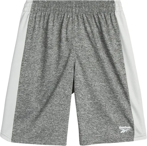 Vista 5 de Reebok Pantalones cortos activos para niños paquete de 2 pantalones cortos de baloncesto de gimnasio de rendimiento deportivo S-XL