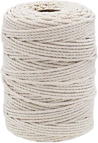 Vista 8 de Tenn Well Cordel de algodón para carniceros, 328 pies de 0.059 in, apto para alimentos, cuerda de cocina para cocinar, atar, asar, asar