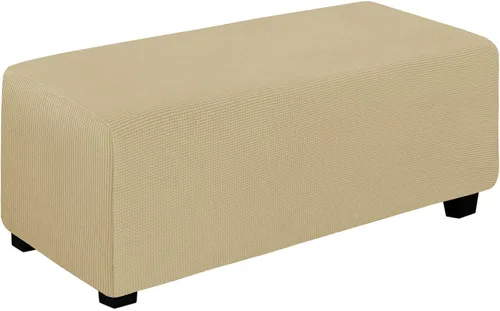 Vista 134 de Easy-Going Funda Elástica para Otomana Taburete de Almacenamiento Plegable Protector de Muebles Funda Rectangular Suave con Parte Inferior Elástica