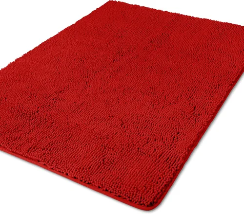 Vista 135 de Yeaban Alfombra de pasillo de baño de 24 x 72 pulgadas, antideslizante, alfombra de baño larga de felpilla gruesa, absorbente y lavable, alfombra