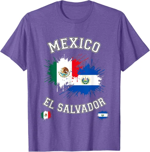 Vista 6 de Camiseta de recuerdo de la bandera vintage de El Salvador de México