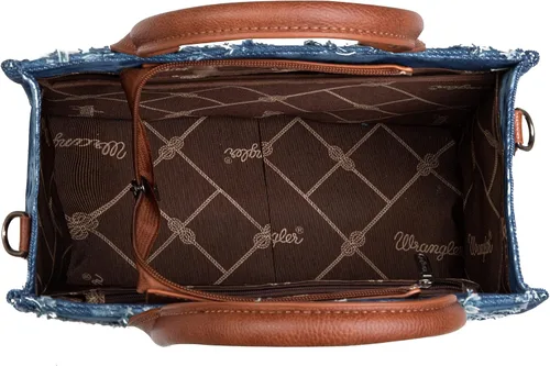 Vista 5 de Wrangler - Bolso de mano estilo occidental para mujer, bolsos aztecas bohemios