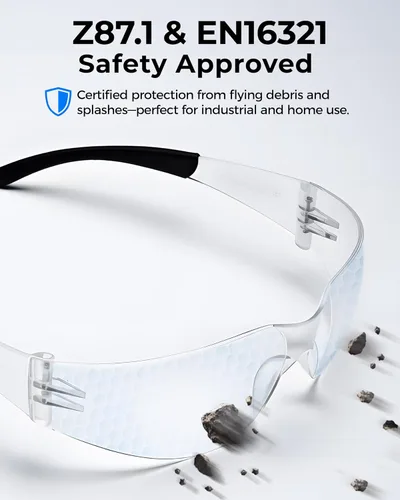 Vista 2 de toolant Gafas de seguridad transparentes a granel con estándar ANSI Z87.1