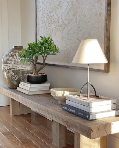 Vista 4 de Árbol Bonsái Artificial, Pequeño Árbol Bonsái de Laurel de Bahía de 13" Árbol Bonsái de Interior Planta Falsa en Maceta Planta Decorativa Falsa