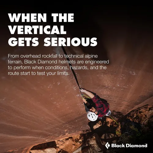 Vista 6 de BLACK DIAMOND Casco de Escalada en Roca Half Dome Talla Ajustable Ligero y Duradero Protección Ventilada