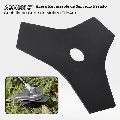 Vista 8 de AC04105 - Juego de 2 cuchillas de repuesto de acero reversible de 8 pulgadas para corte de cepillo Tri-Arc compatibles con Ryobi para Mdoels