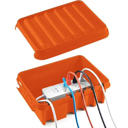 Vista 14 de SockitBoX Caja Eléctrica Original para Exteriores Impermeable - Pequeña Cubierta de Cable de Extensión para Exteriores con 6 Entradas de Cable