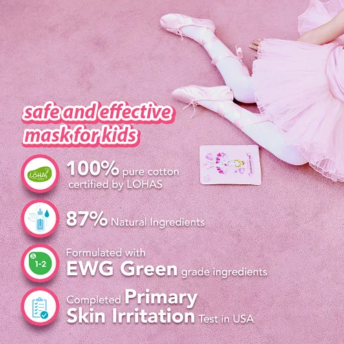 Vista 5 de peach and Máscara facial para niños, cuidado de la piel para niños, kit de día de spa para niñas, regalo perfecto para niñas de 6 a 8 años, paquete
