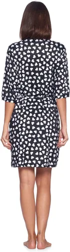 Vista 3 de Casual Nights Conjunto de camisón y bata tipo kimono de rayón de 2 piezas para mujer