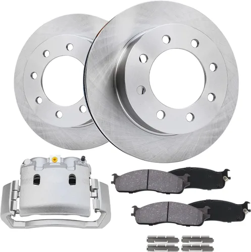 Vista 34 de Detroit Axle - Rotores de freno para Nissan NV2500 NV3500 NV1500 NV1500 2012-2021, repuesto de rotores de freno de disco: rotor delantero de 14.17