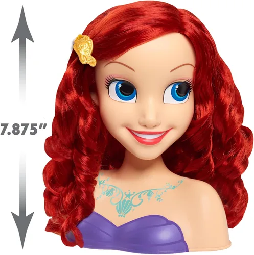 Vista 4 de Disney Princess Ariel Styling Head, 14 piezas, juego de simulación