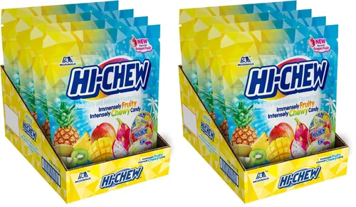 Vista 8 de HI-CHEW Mezcla Superfruit, 3.17 oz, 6 piezas, sin gluten, elaborada con sabores de frutas naturales y artificiales