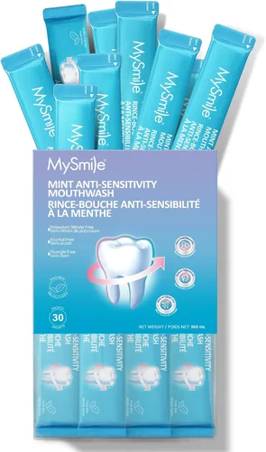 Vista 11 de MySmile - Enjuague bucal para dientes sensibles, lavado bucal nano hidroxiapatita, tamaño de viaje, sin flúor ni alcohol, remineralizante para mayor
