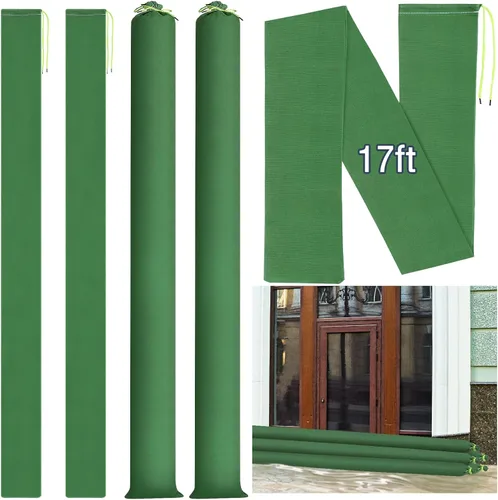 Vista 16 de Threan 4 Piezas Sacos de Arena Largos de Lona para Inundaciones Bolsas de Tubo de Arena Protección contra Inundaciones Engrosadas Reutilizables