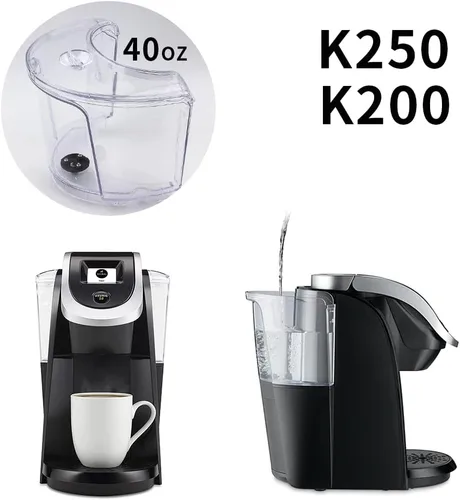 Vista 4 de Piezas de repuesto Depósito de agua de 40 onzas, compatible con Keurig 2.0 K200/K250 Brewing Systems