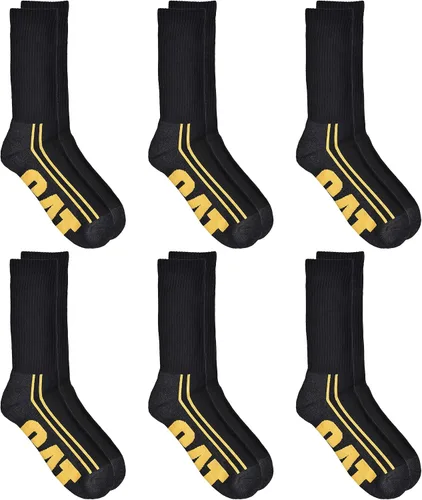 Vista 2 de Caterpillar mens 6-pack Half Cushioned Crew Socks