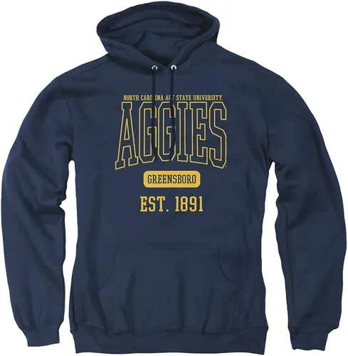 Vista 315 de LOGOVISION Colección de sudaderas con capucha unisex con diseño oficial de Collegiate Est. Date para hombres y mujeres