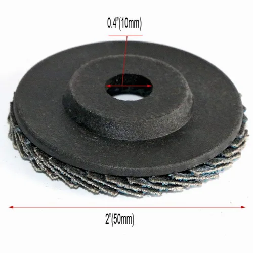 Vista 2 de FPPO Discos de aleta de muela abrasiva de 2 pulgadas para mini amoladora angular de aire de 2 pulgadas, para pulido de metal madera y plástico