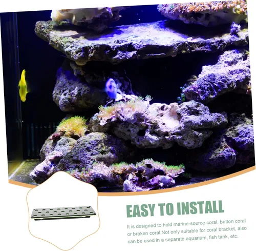 Vista 5 de balacoo Soporte fluorescente para acuario soporte de coral verde soporte de ventosa