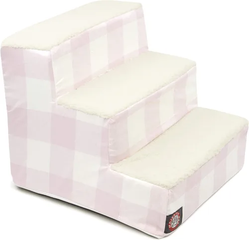 Vista 96 de Majestic Pet - Escaleras portátiles para mascotas suave escalón de espuma de sherpa escalones para perros y gatos rampa para cachorros