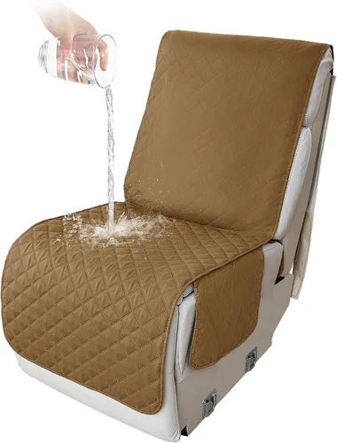 Vista 20 de HDCAXKJ Fundas de sofá seccional reclinable 100% impermeable, forma de L, funda de sofá reclinable lavable acolchada suave para mascotas, perro