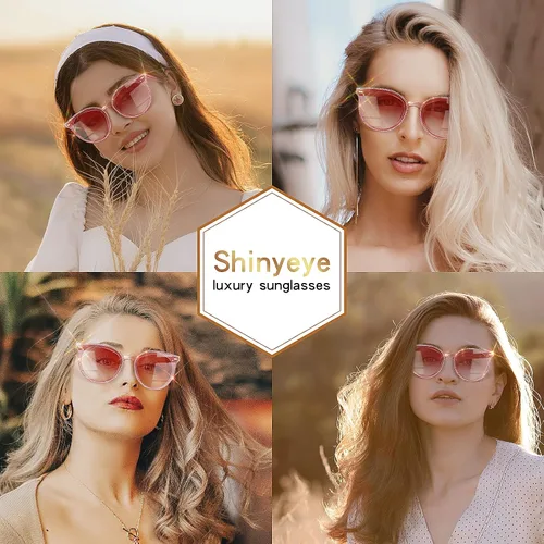 Vista 3 de Shinyeye Gafas de sol de cristal para mujer gafas polarizadas con protección UV