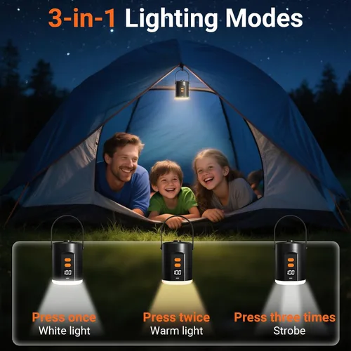 Vista 4 de Preciva Electric Air Pump for Inflatables - 18W Portable Air Pump with 3 Nozzles - 4kPa Inflator/Deflator Pumps - fit for Outdoor Camping, Air