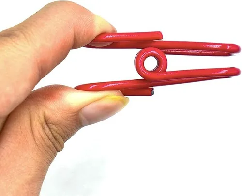 Vista 5 de Paquete de 16 clips para virutas, clip de acero colorido recubierto de PVC